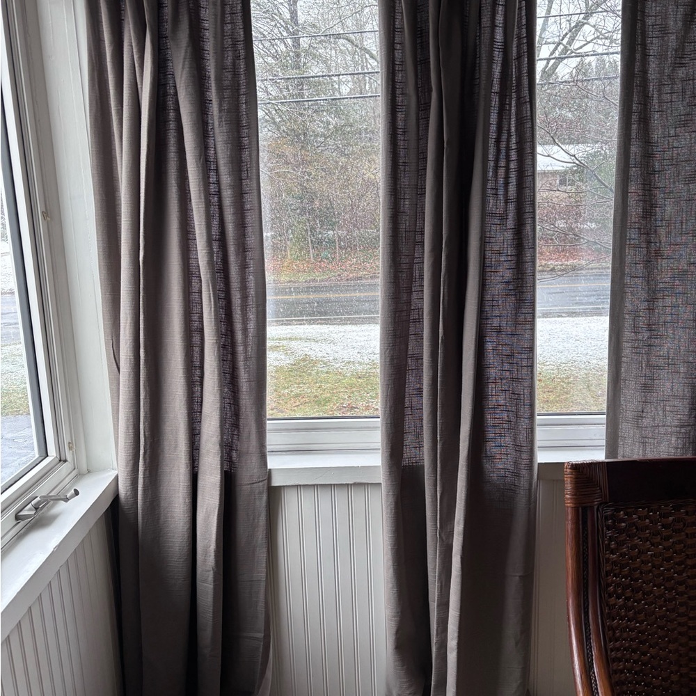 Quince Neutral Gray Drapery Panels